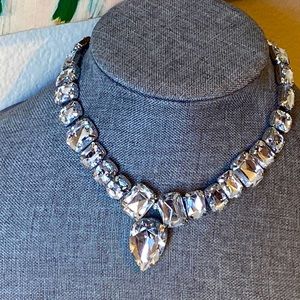 New Fancy Faux Diamond Rhinestoned Choker Necklace